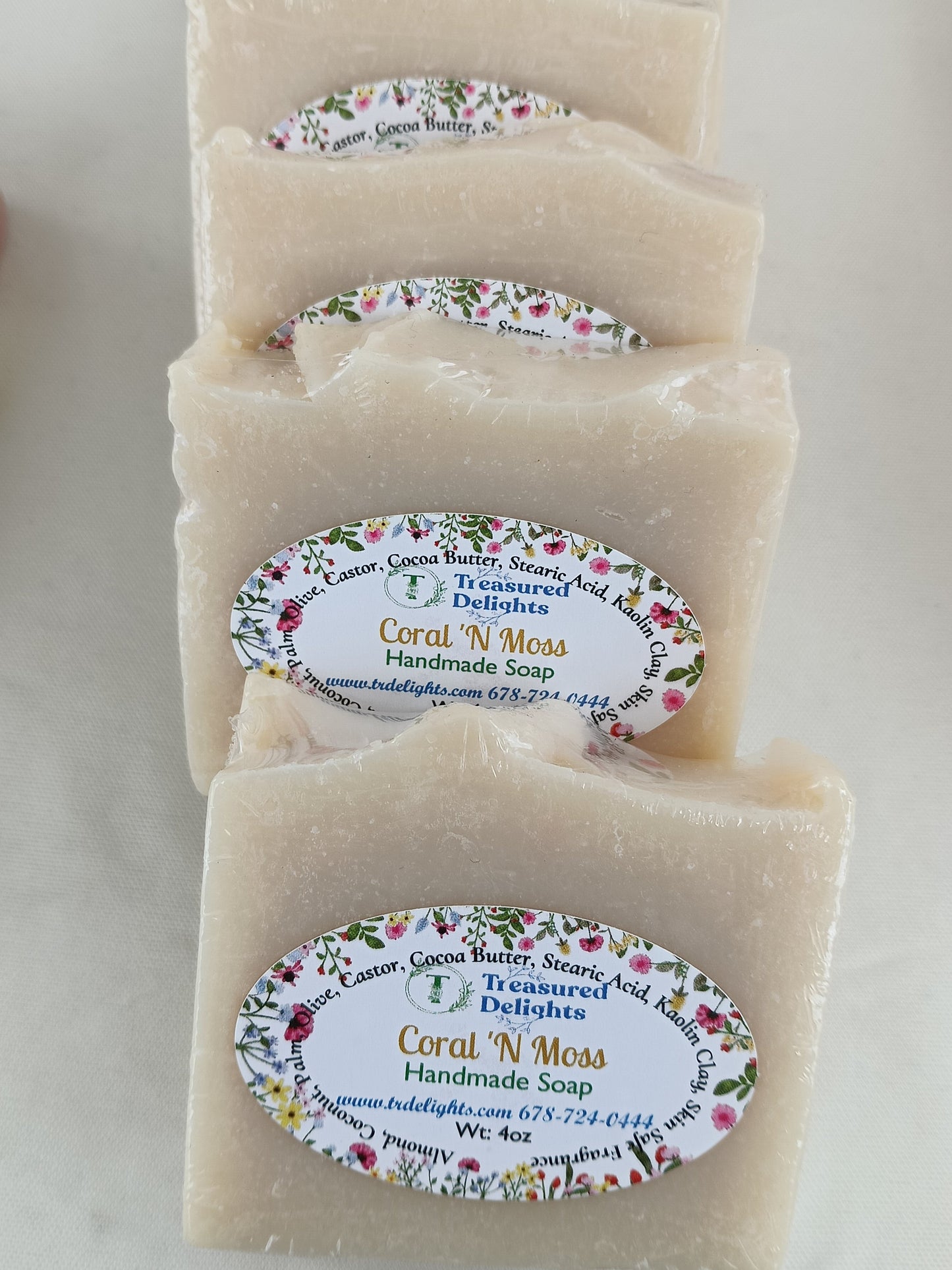 Coral N Moss Soap