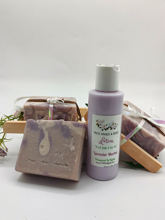 Lavender Martini Soap Lotion Set image 0